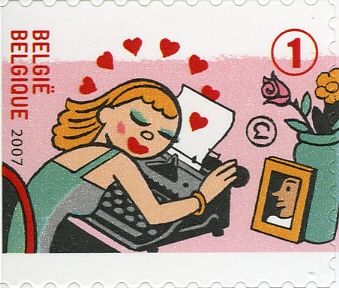 Typewriter Royal Self-adhesive Right Imperforate