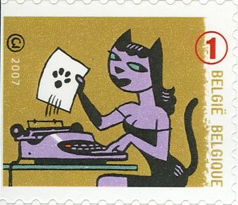Typewriter Olivetti Self-adhesive Right Imperforate
