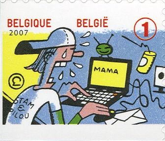 Typewriter Mac Self-adhesive Right + Bottom Imperforate
