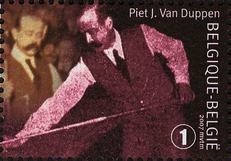 Billiards Champion Piet  J. Van Duppen