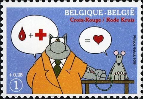 Red Cross 2008: The Cat giving blood.