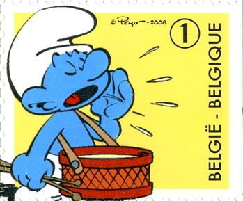 The Smurfs Self-adhesive - Drum Smurf