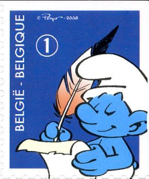 The Smurfs Self-adhesive - Poet Smurf