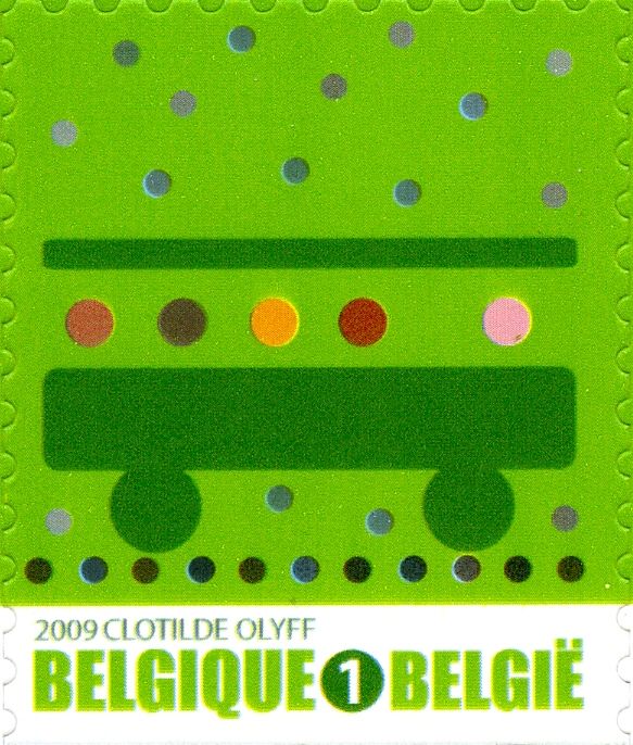 Green stamp: Public Transport Self-adhesive