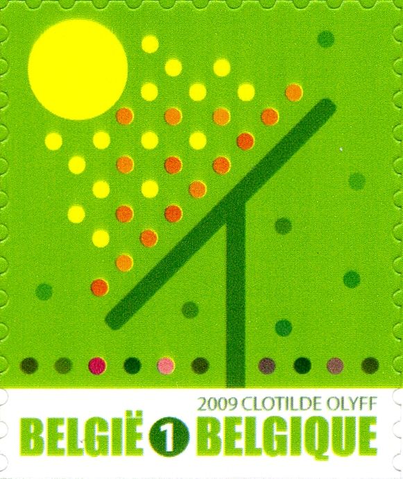 Green Stamp: Solar Energy Self-adhesive