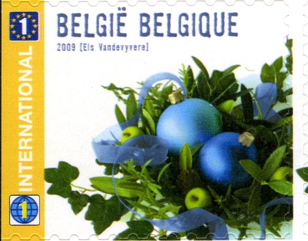 Christmas & New Year Internat. - Left + Bottom Imperforate