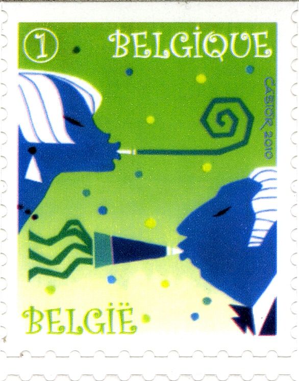 Party Stamp: Whistles - Top Imperforate