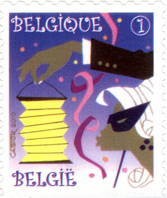 Party Stamp: Carnival - Top Imperforate