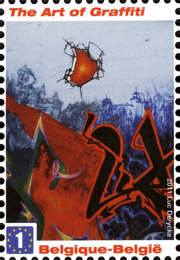 The art of graffiti: combination of letters