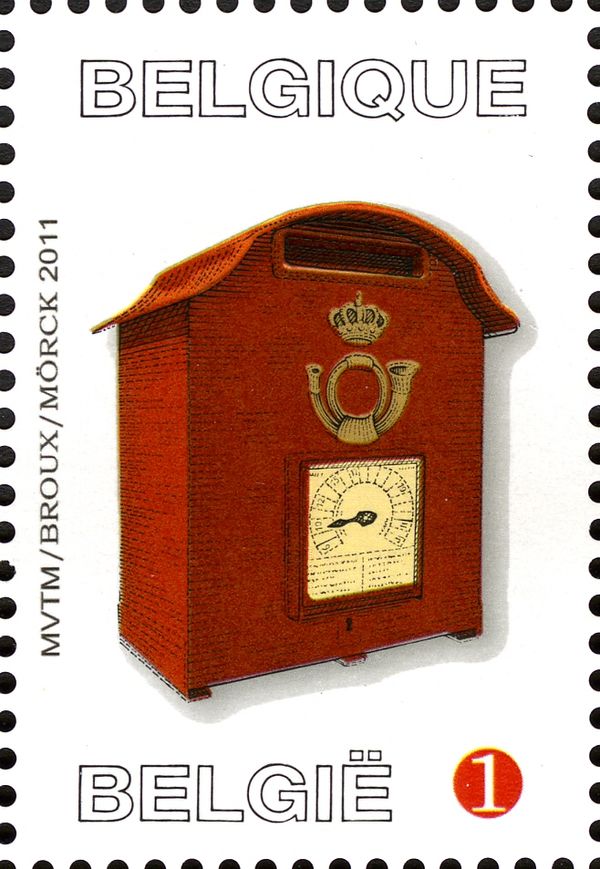 Old and new mailboxes: synthetic type "Napoleon" (1970's)
