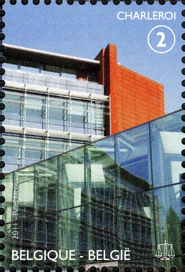 Old and new Courthouses: Charleroi