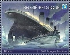 The Sinking of the Titanic, 100 Years Later - Left Stamp