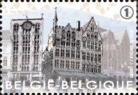 Market Square of Bruges: Houses Boechoute, Craenenburg, Die