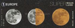 An evocation of the phenomen "Supermoon"