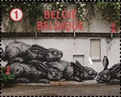 Street Art Eyes-B, Esplanade, Namur
