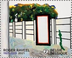 Garden Wall, by Roger Raveel