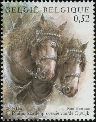 100 Year St.Paulus Horsesprocession at Opwijk