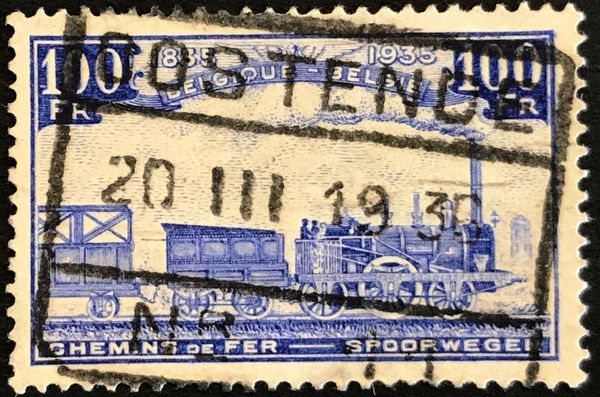 Railway Stamp: 100 Years of Belgian Railways