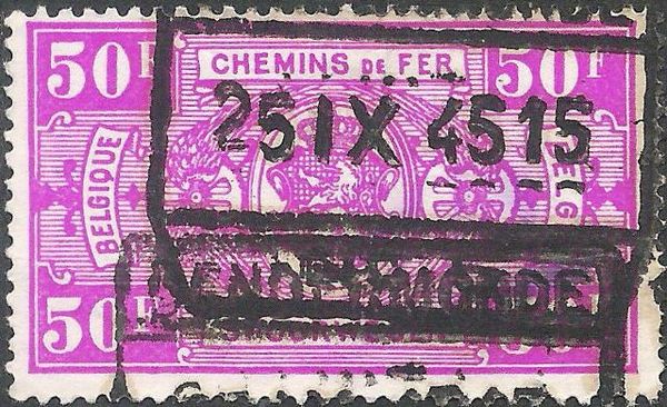 Railway Stamp: Numeral in Rectangle IV