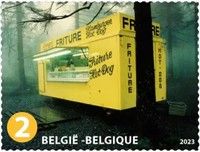 French Fry Cart in the Rain