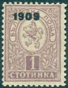 Overprint "1909"