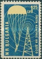 Parachutists and Transmission Tower
