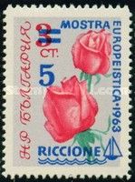 Roses overprinted