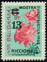 Roses overprinted