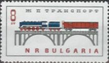 Steam engine on bridge