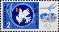 Postal Dove & Airplane Tupolev Tu-154