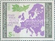 Map of Europe, Peace Symbol