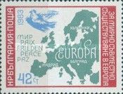 Map of Europe, Peace Symbol