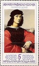 Raphael. "Portrait of Agnolo Doni", 1506-1507