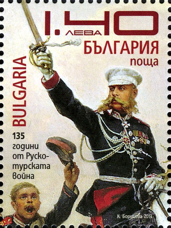 General Skobeliov on Horseback (Detail), Painting by Nikolai