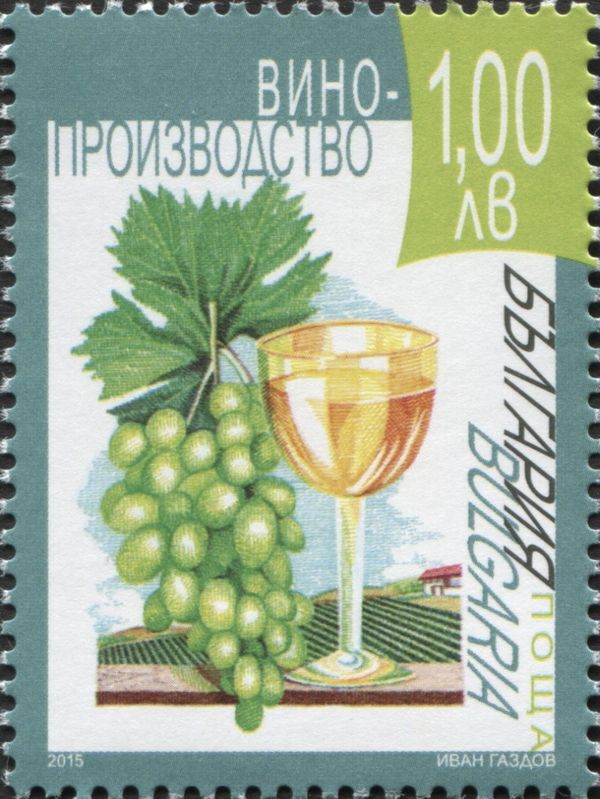 Grape Vine and Wine Glass