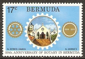 Rotary Emblem, St. Peter's Church, St. George's