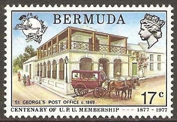 UPU Emblem and St. George's Post Office, c. 1860