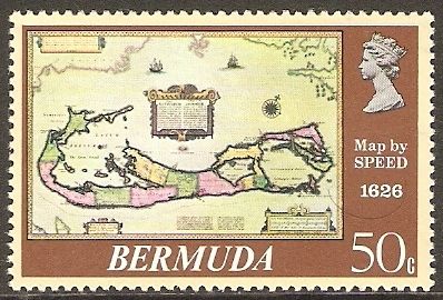 Old Map of Bermuda by John Speed, 1626