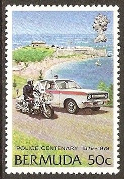 Motorbike and patrol car