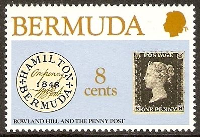 Perot provisional stamp of 1848 and Penny Black