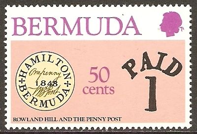Perot provisional stamp of 1848 and "Paid 1" marking