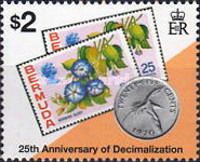 Stamps and 1970 coin with SN# 324 stamp