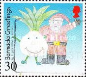 Santa Claus and Bermuda onion, by Meghan Jones
