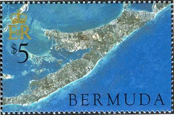 Aerial photograph of Bermuda