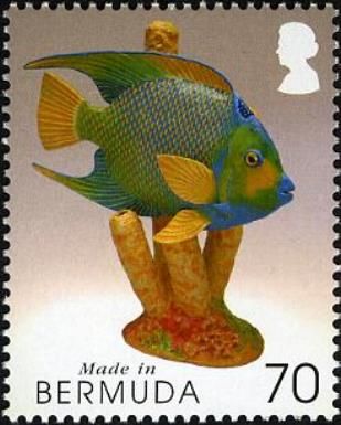 Fish and coral sculpture