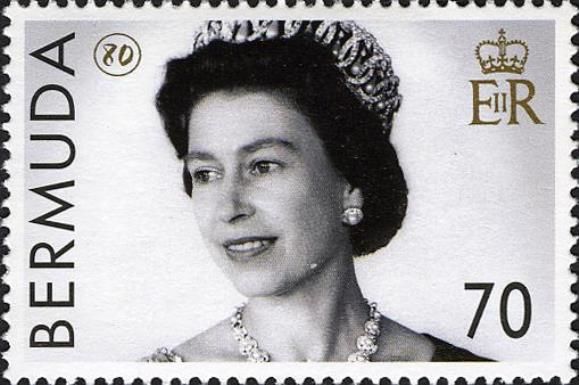 Queen Elizabeth II wearing tiara and small earrings