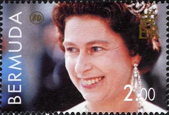 Queen Elizabeth II wearing tiara and large earrings