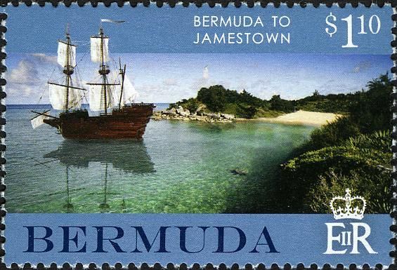 Ship and coastline with panel colours of Blue