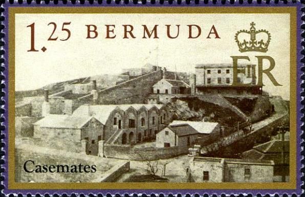 1899 photograph of Casemate Barracks and Lower Ordnance Yard