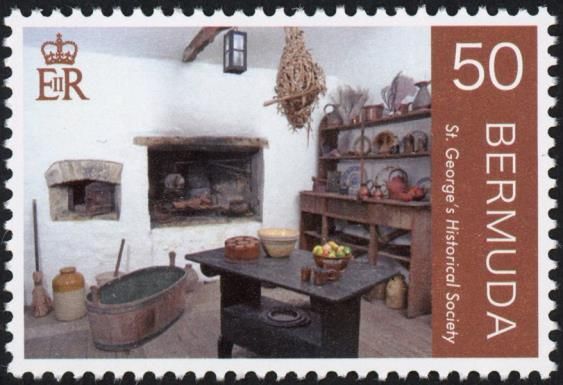 St. George's Historical Society, Cent - Colonial-era kitchen
